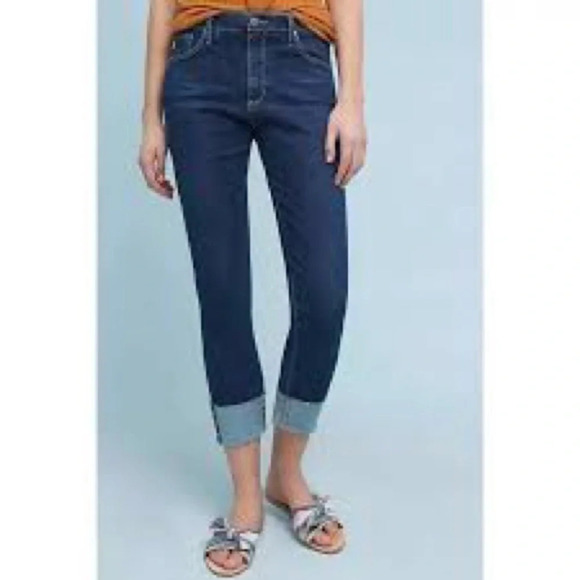 AG Adriano Goldschmied The High Rise Stevie Cuff Jeans - Size 30R - Picture 1 of 8